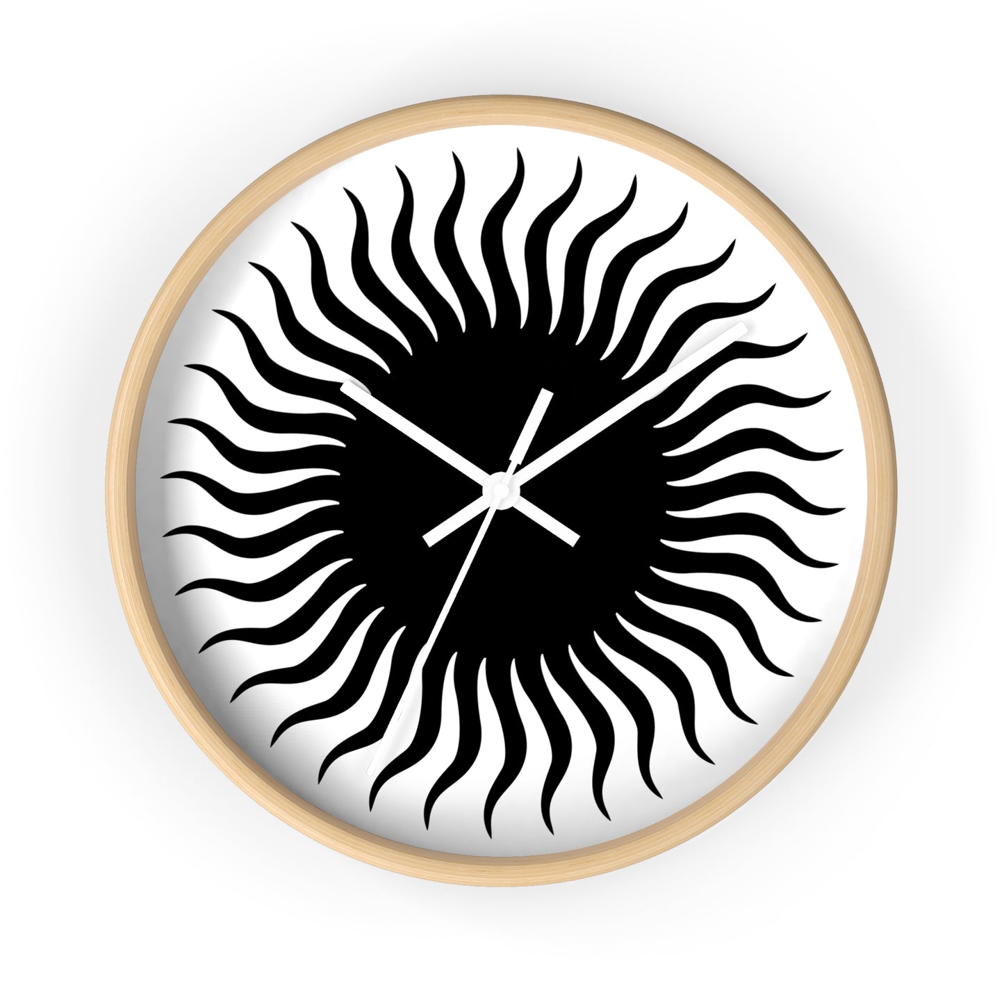 Horloge murale Soleil Noir