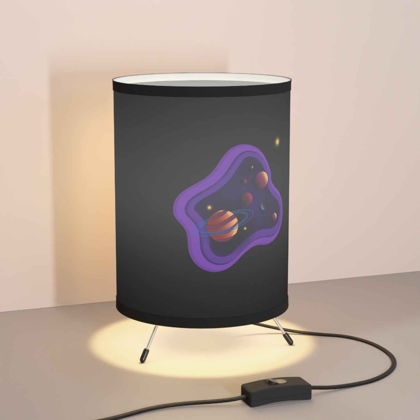 Tripod Lamp Planets Great for a  Game Room