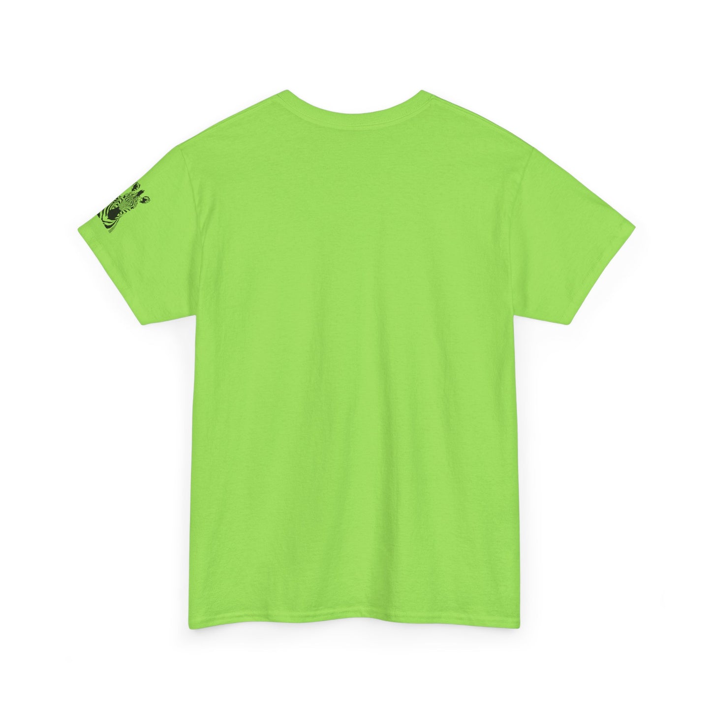 Camiseta unisex de algodón grueso con corazón de cebra: camiseta con gráficos llamativos para amantes de los animales