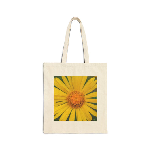 Monster & Yellow Flower, Eco-Friendly Shopping Bag, Fun and Funky Canvas Bag, Perfect Gift for Art Lovers, Summer Vibes