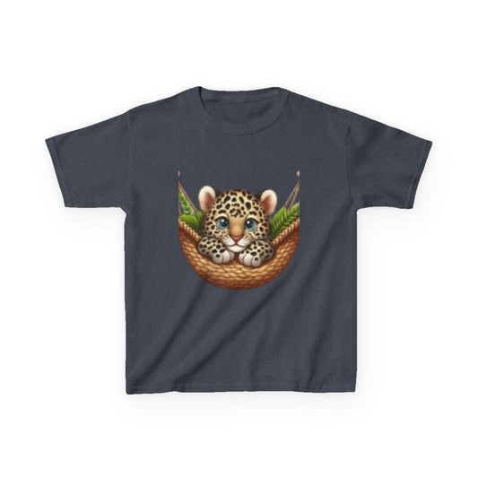 T-shirt léopard mignon pour enfants – T-shirt graphique amusant et ludique pour les amoureux des animaux 