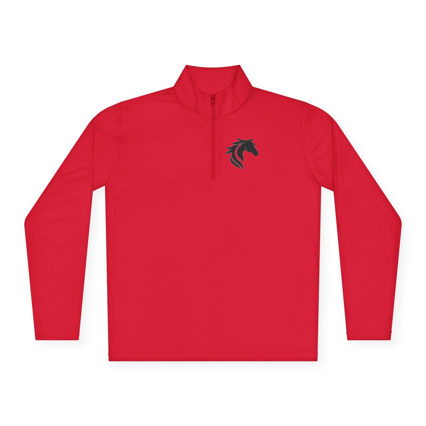 Horse Lover Unisex Quarter-Zip Pullover | Floral Horse Design