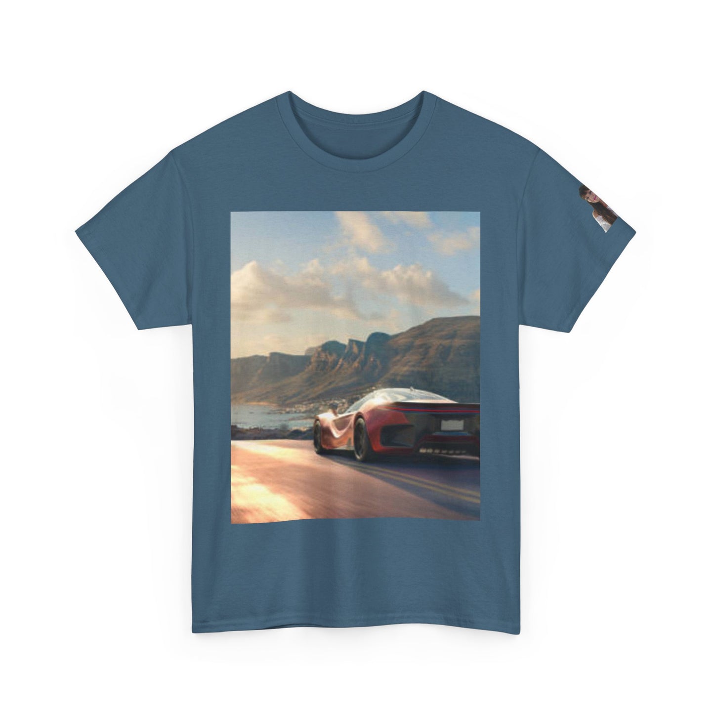 T-shirt unisexe en coton épais « Retro Car Adventure » – Parfait pour les passionnés d'automobile 