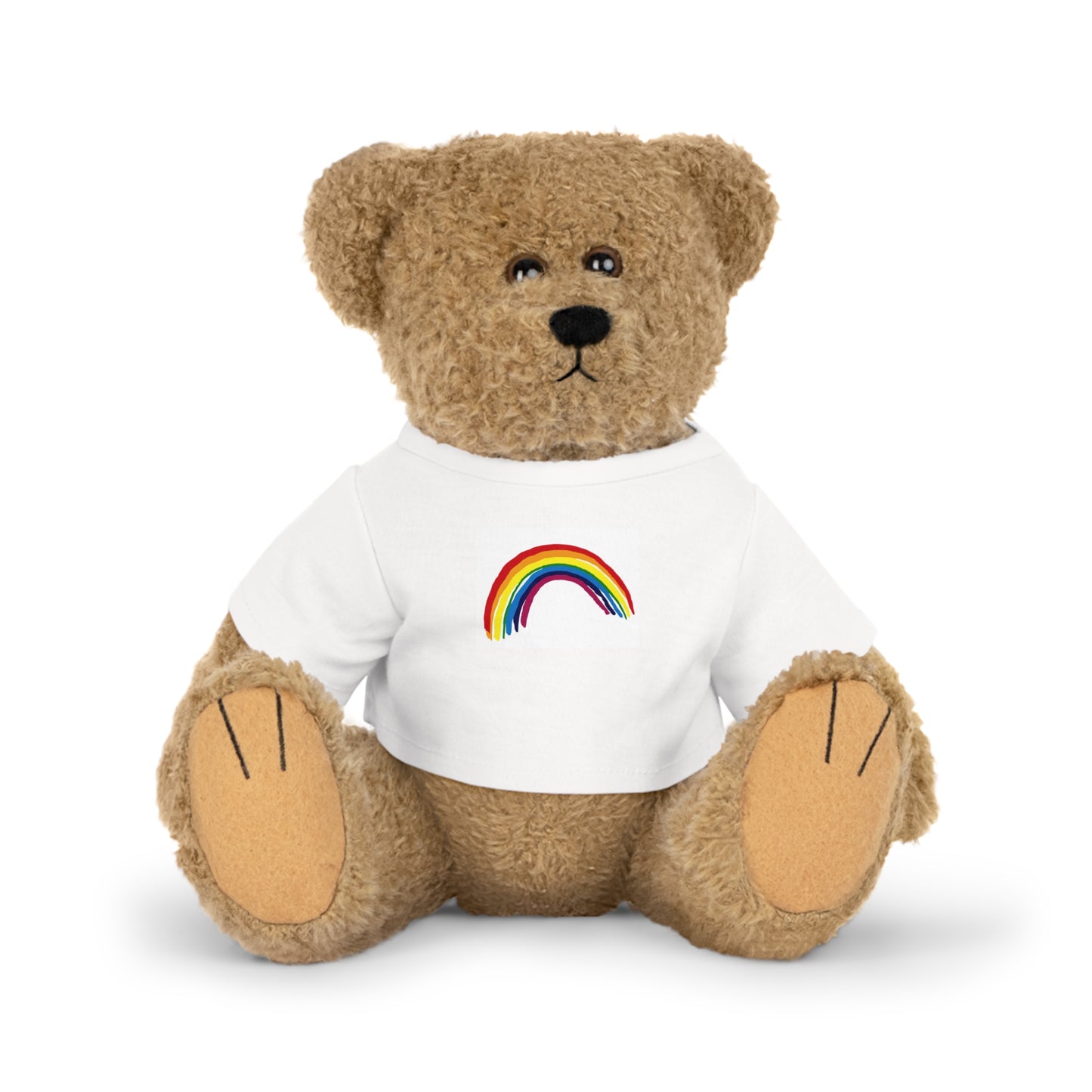 Plush Bear with T-Shirt Bear Rainbow