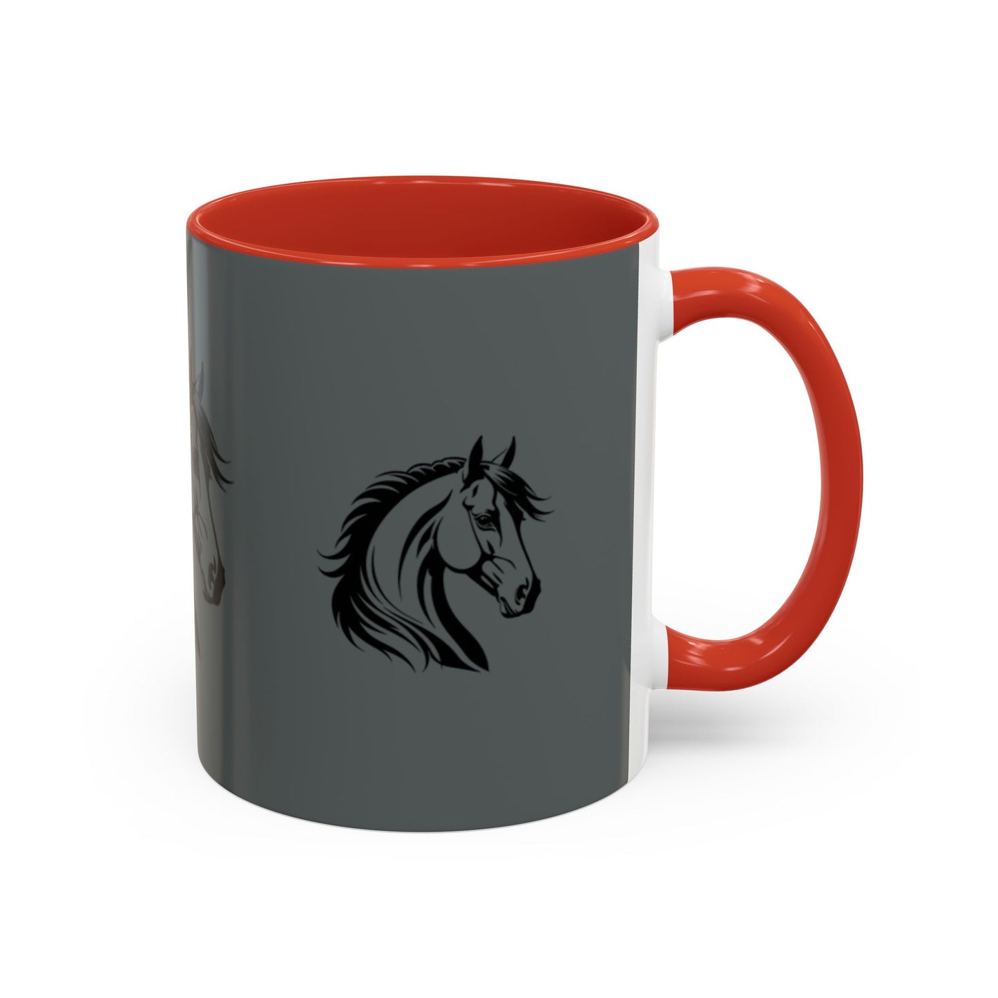 Majestic Horse Accent Coffee Mug - Perfect for Equestrians and Animal Lovers