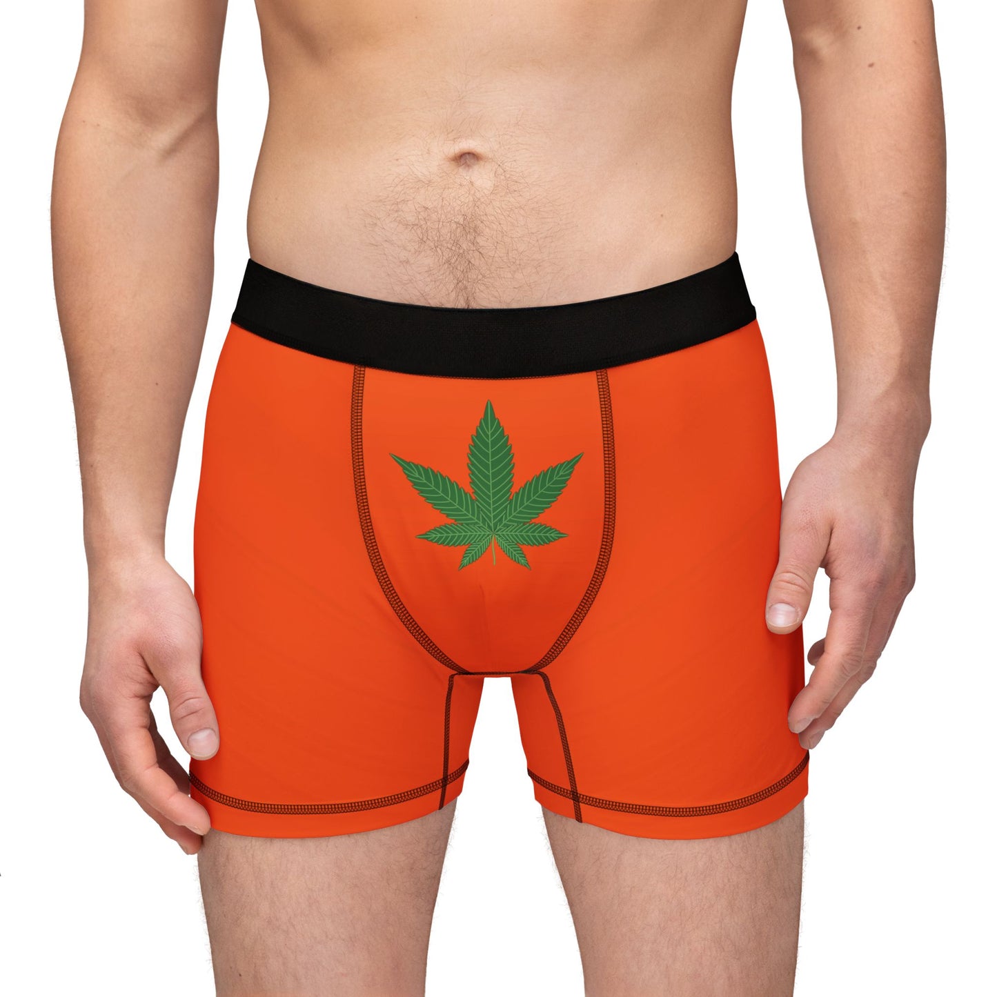 Men's Boxers with Cannabis Leaf - Comfortable and Stylish Underwear