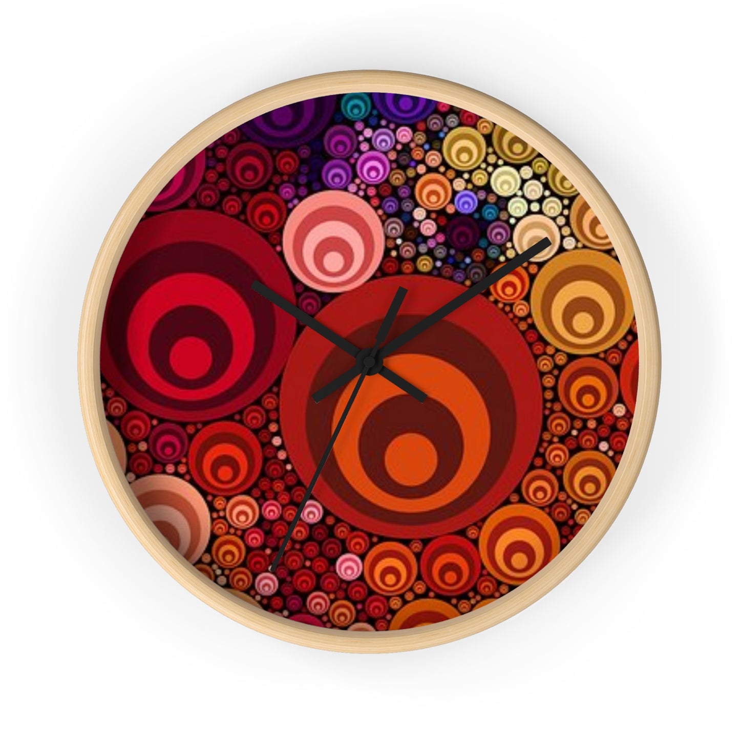 Horloge murale Cercles colorés