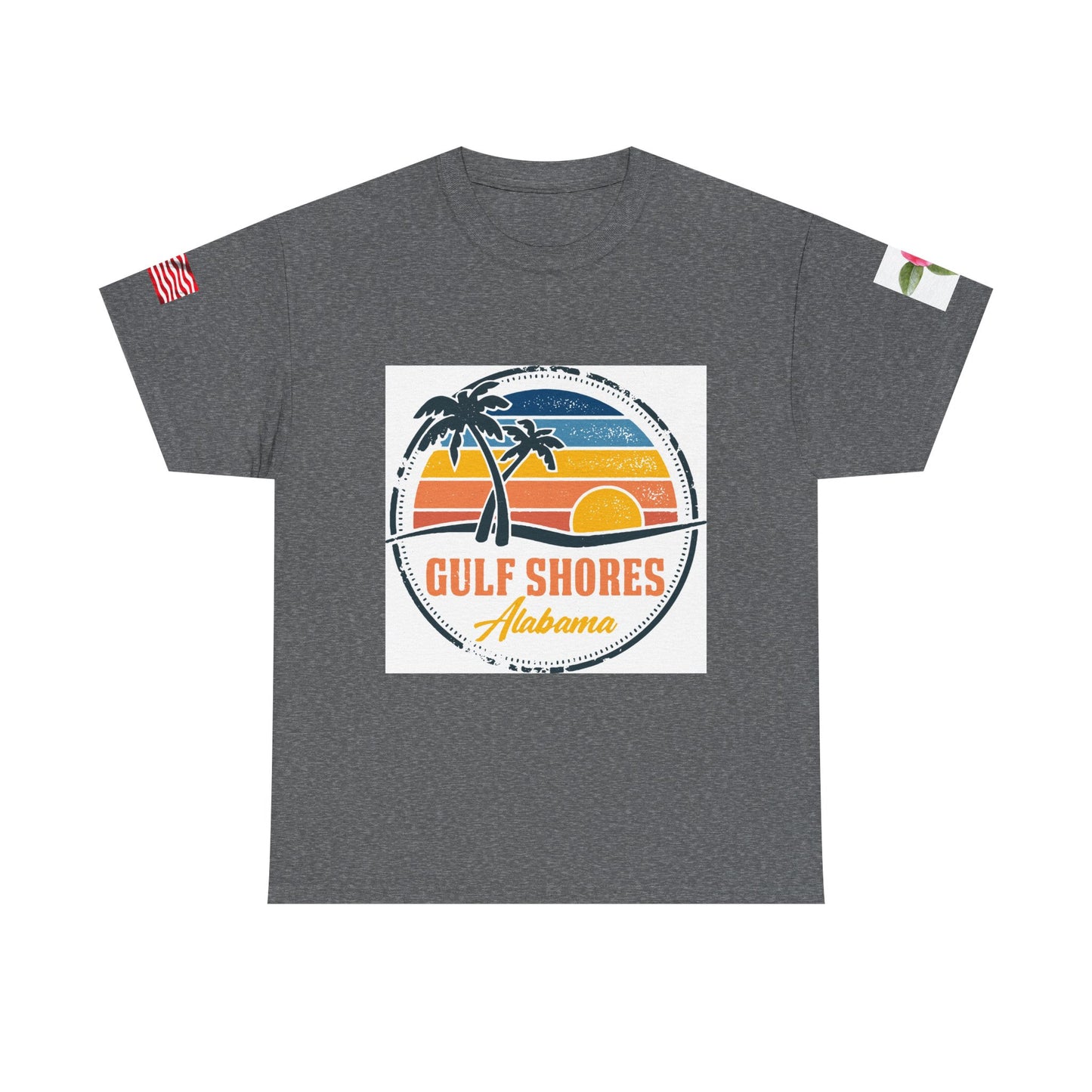 Gulf Shores Alabama Sunset Unisex Heavy Cotton Tee