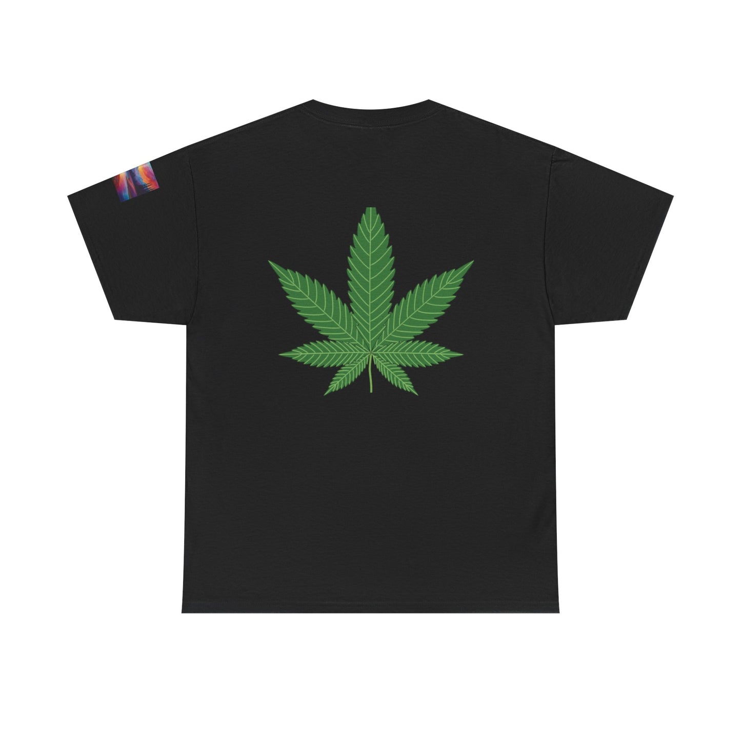 Cannabis Skull Heavy Cotton Tee, Unisex Cannabis T-Shirt, Grunge Vibe Shirt, Halloween Costume, Streetwear