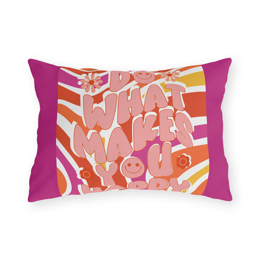 Almohadas para exteriores Haz lo que te haga feliz