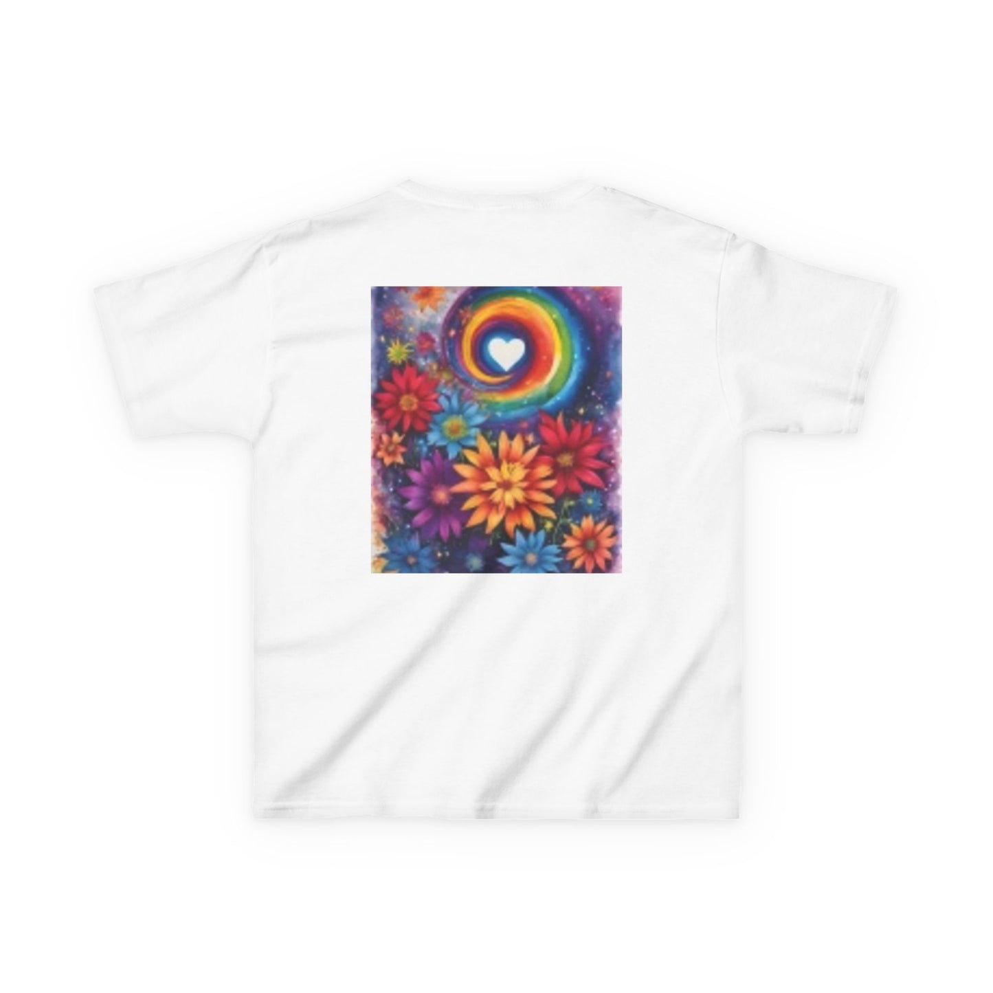 T-shirt d'aventure pour enfants avec motif cœur et souris colorés