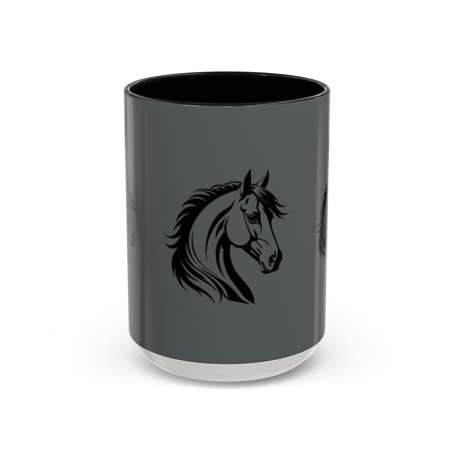 Majestic Horse Accent Coffee Mug - Perfect for Equestrians and Animal Lovers