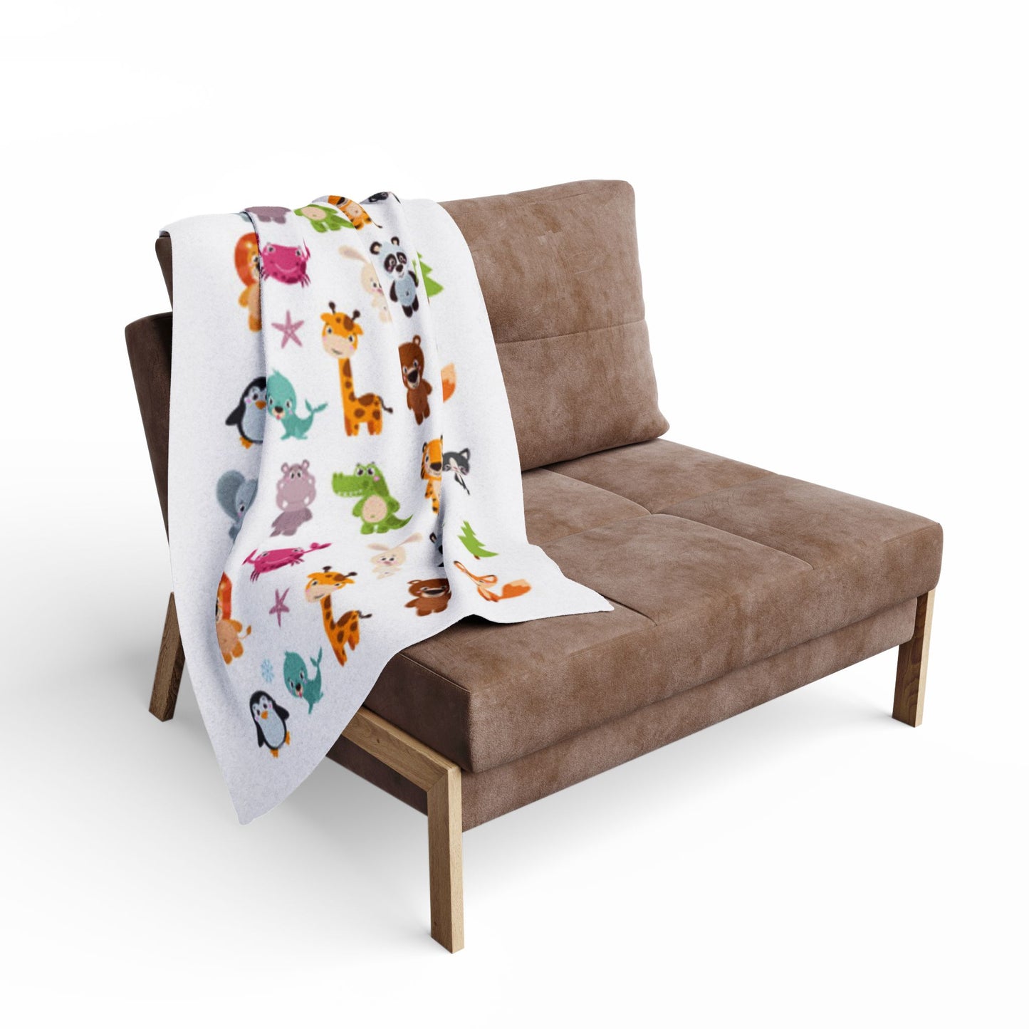 Cute Animal Arctic Fleece Blanket - Cozy Kids Throw for Comfort and Playtime