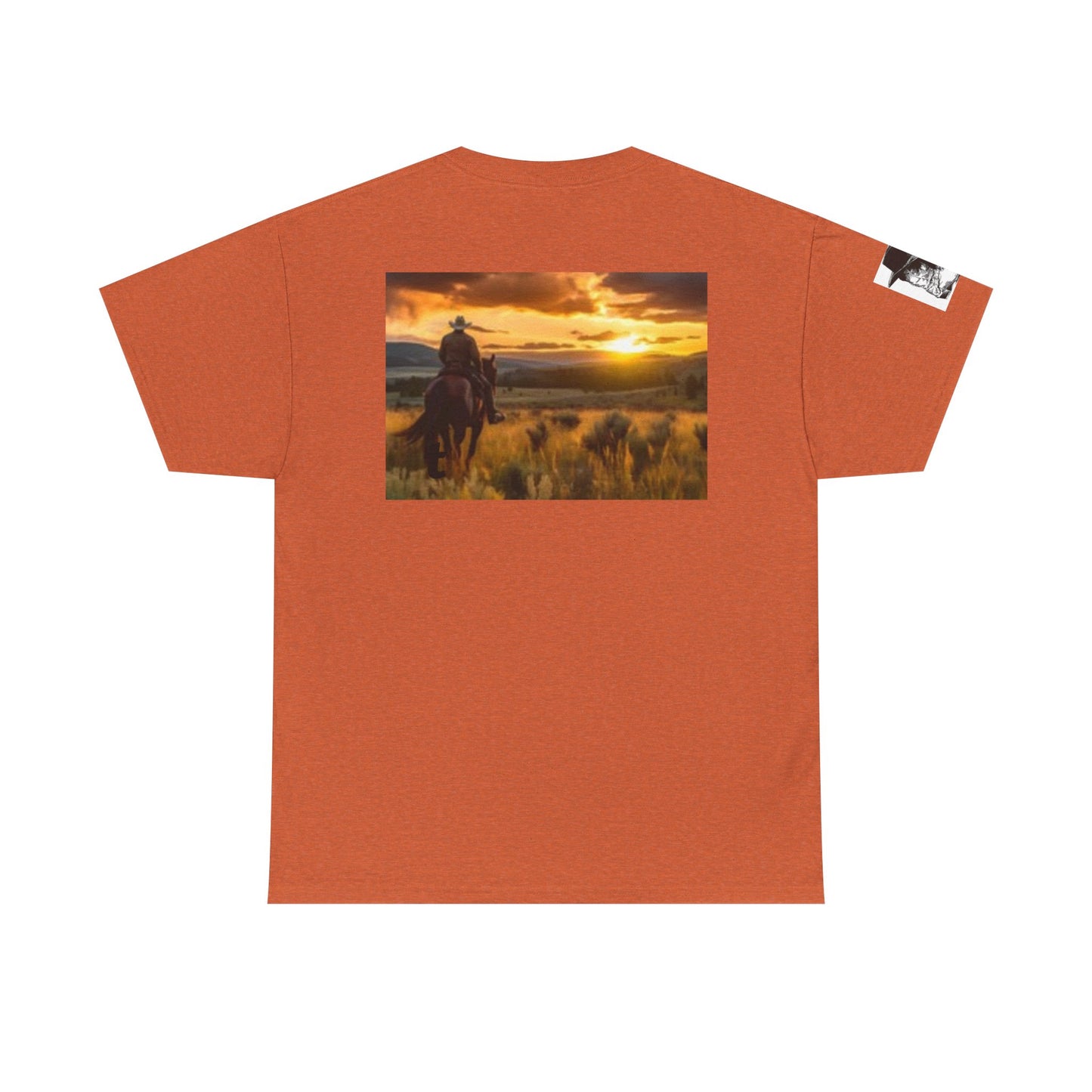 Texas Pride Unisex Heavy Cotton Tee - Rustic Sunset Design