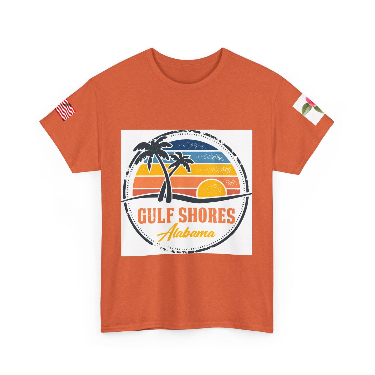 Gulf Shores Alabama Sunset Unisex Heavy Cotton Tee