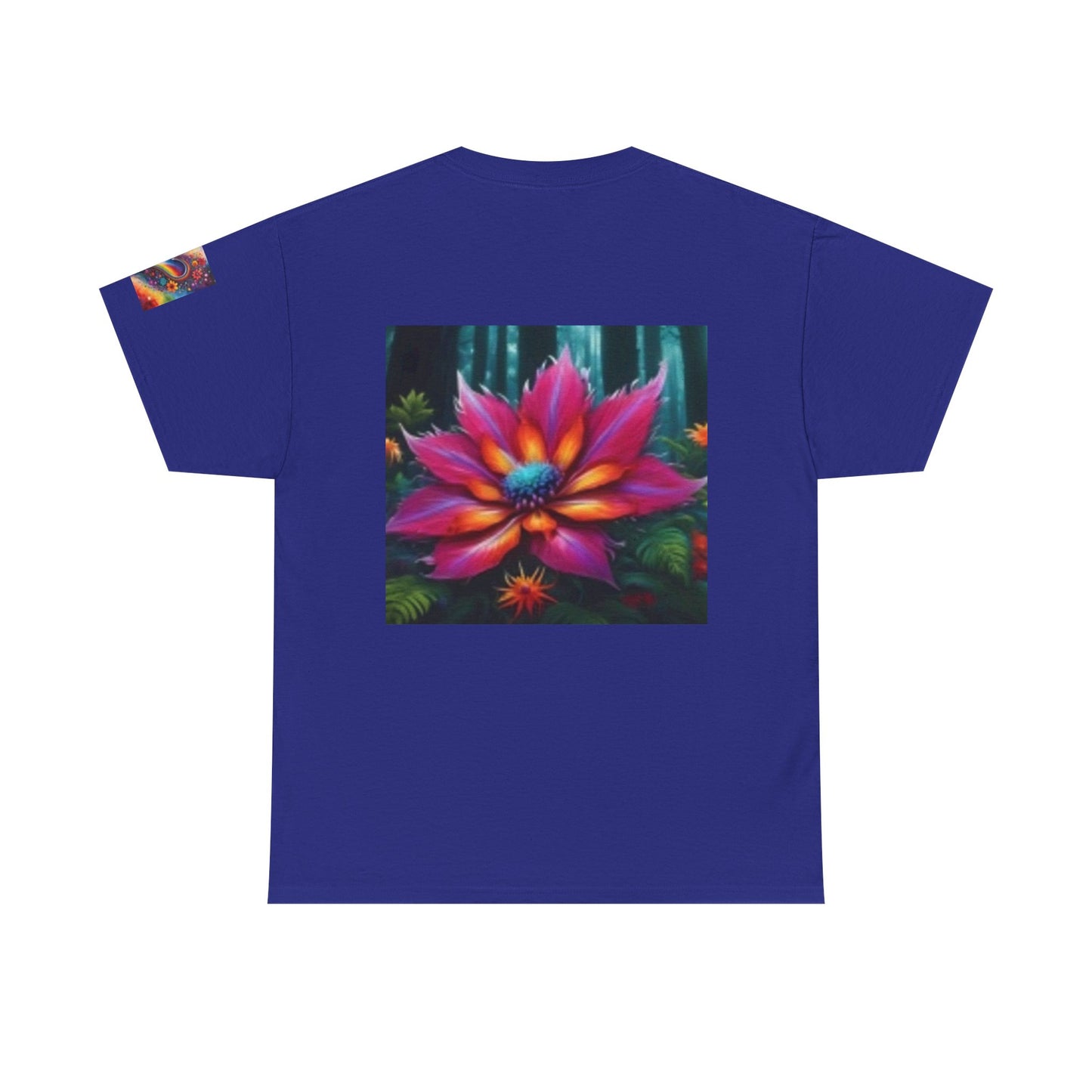 Vibrant Jungle Art Unisex Heavy Cotton Tee - Nature Inspired Graphic Shirt