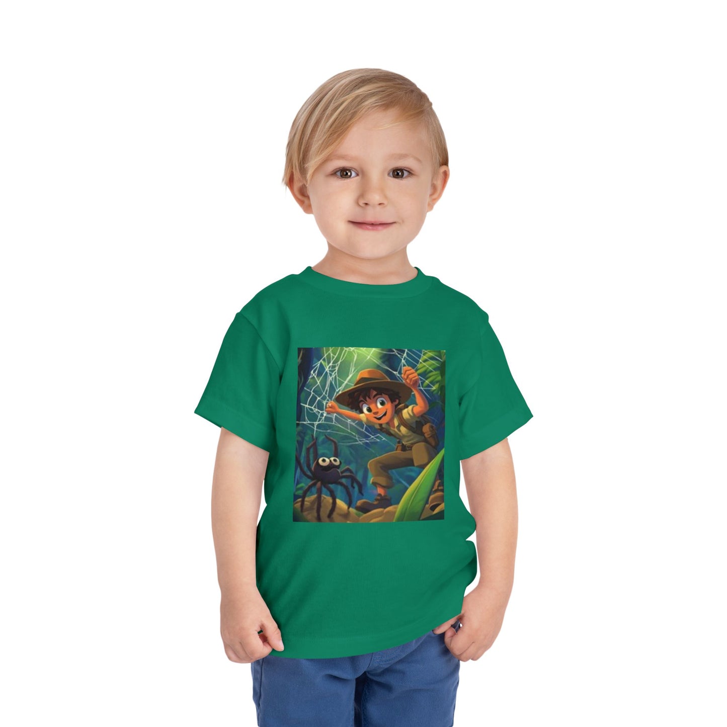 Camiseta de Explorador de Aventuras para Niños Pequeños: Diseño Divertido de Araña para Pequeños Aventureros 