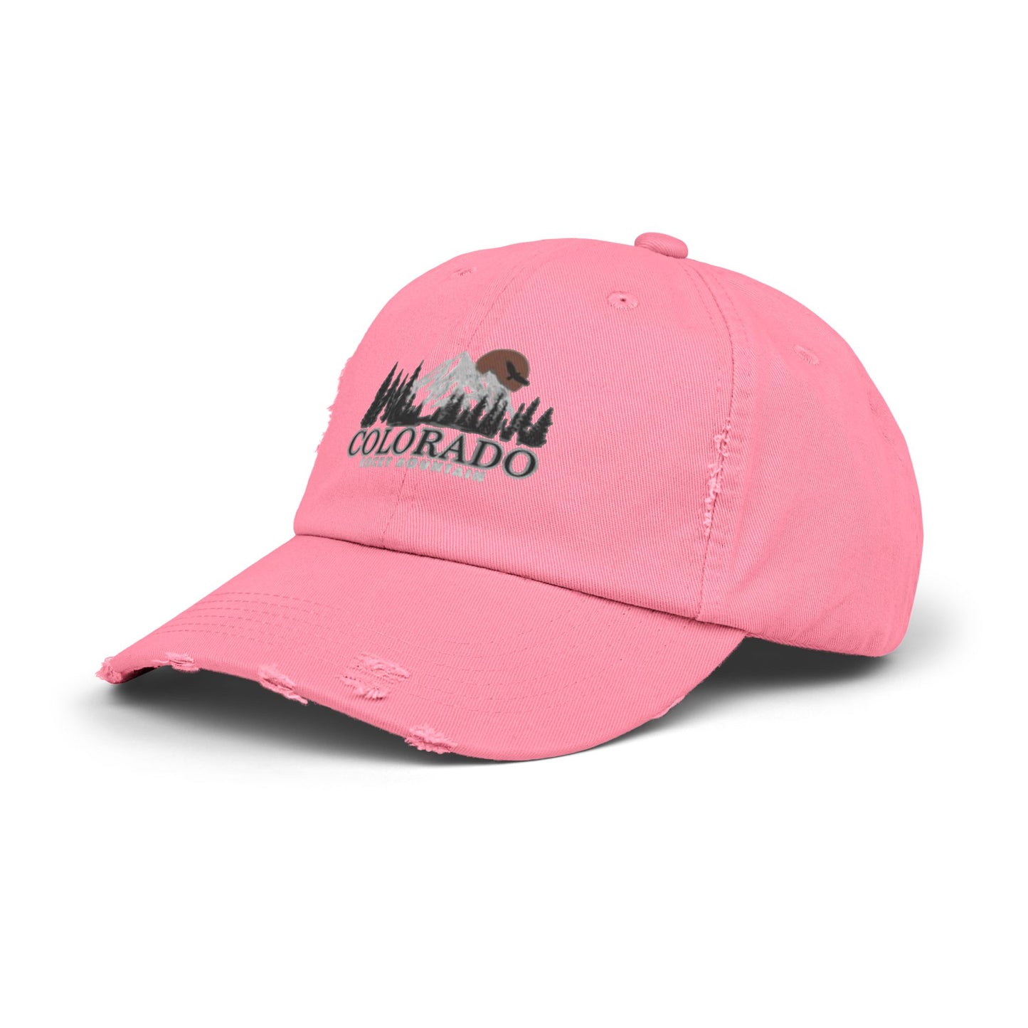 Casquette unisexe effet vieilli - Chapeau d'aventure des montagnes Rocheuses du Colorado