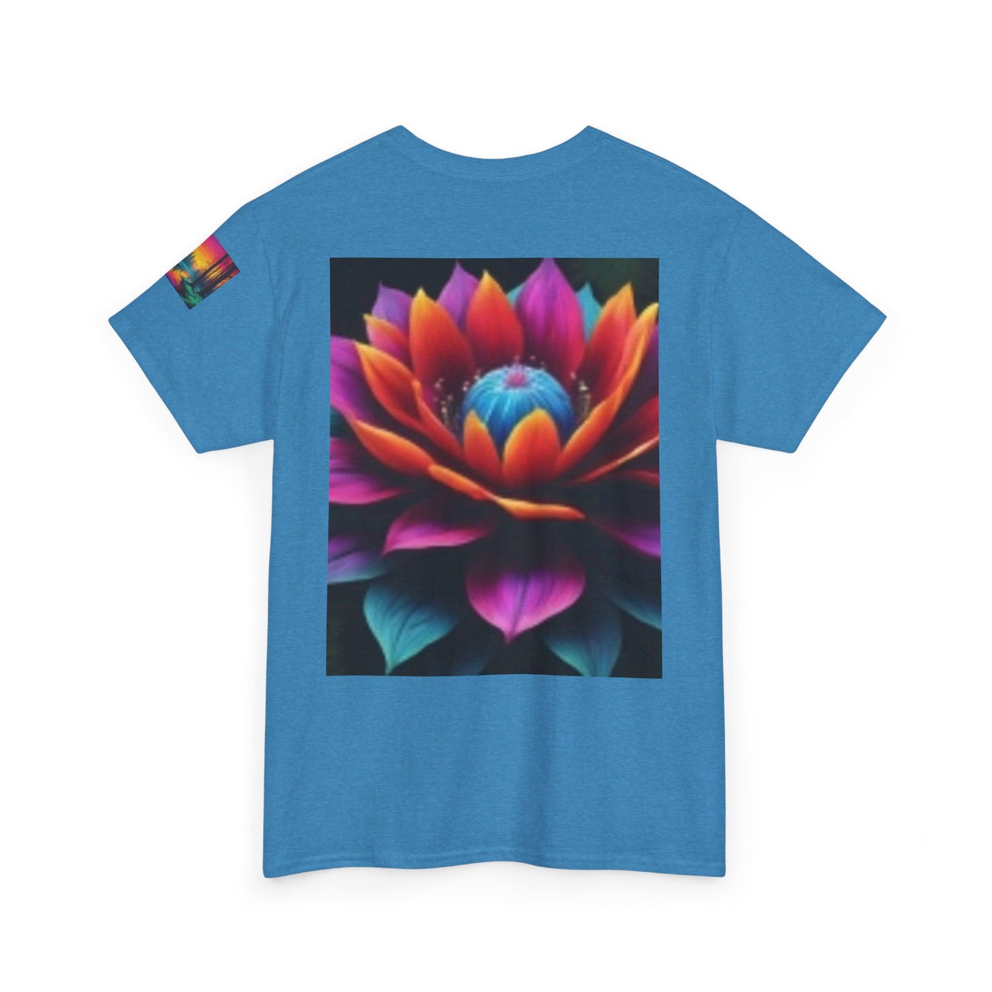 Chestire Cat Colorful Flower T-shirt