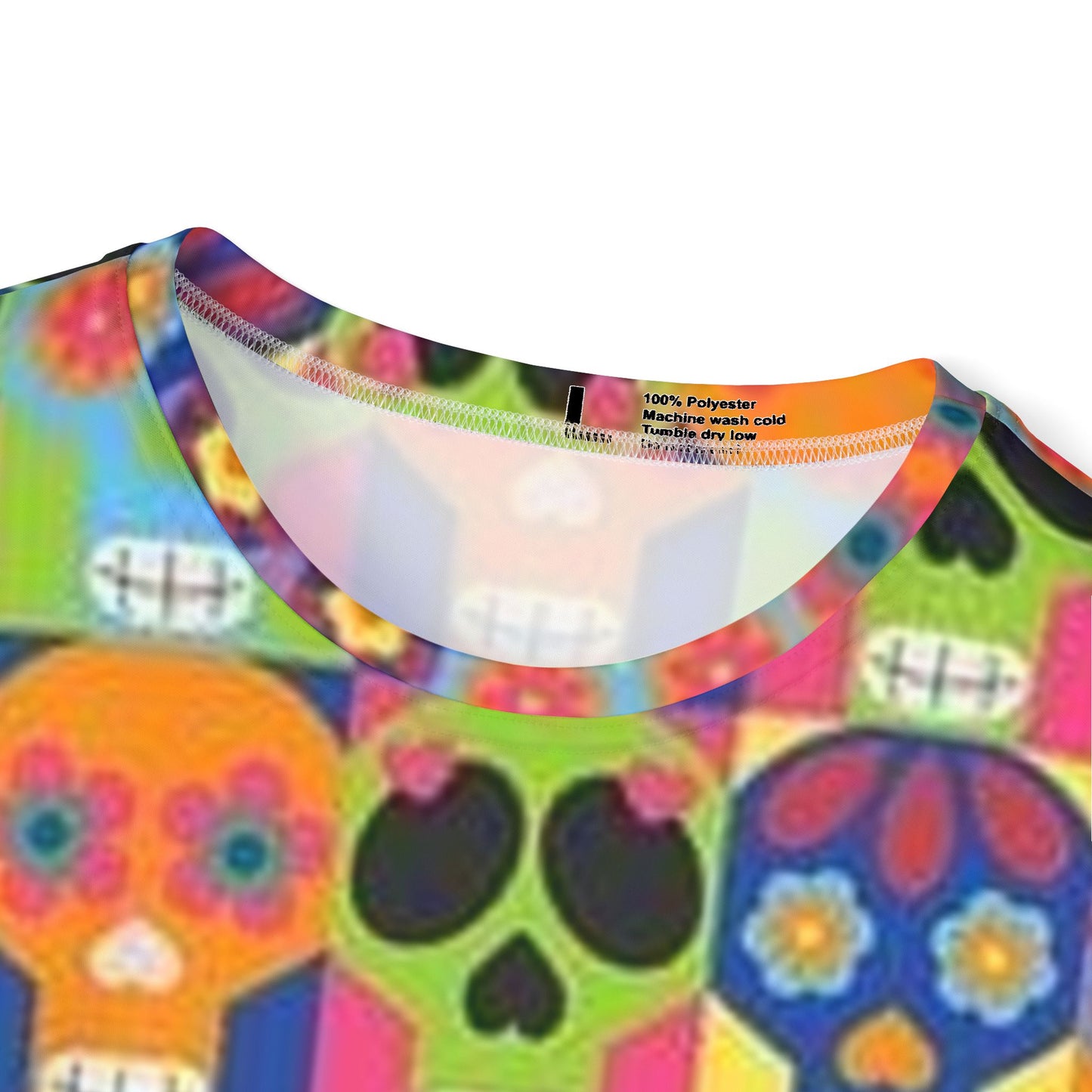 Camiseta deportiva con calavera colorida: camiseta deportiva masculina para festivales y celebraciones