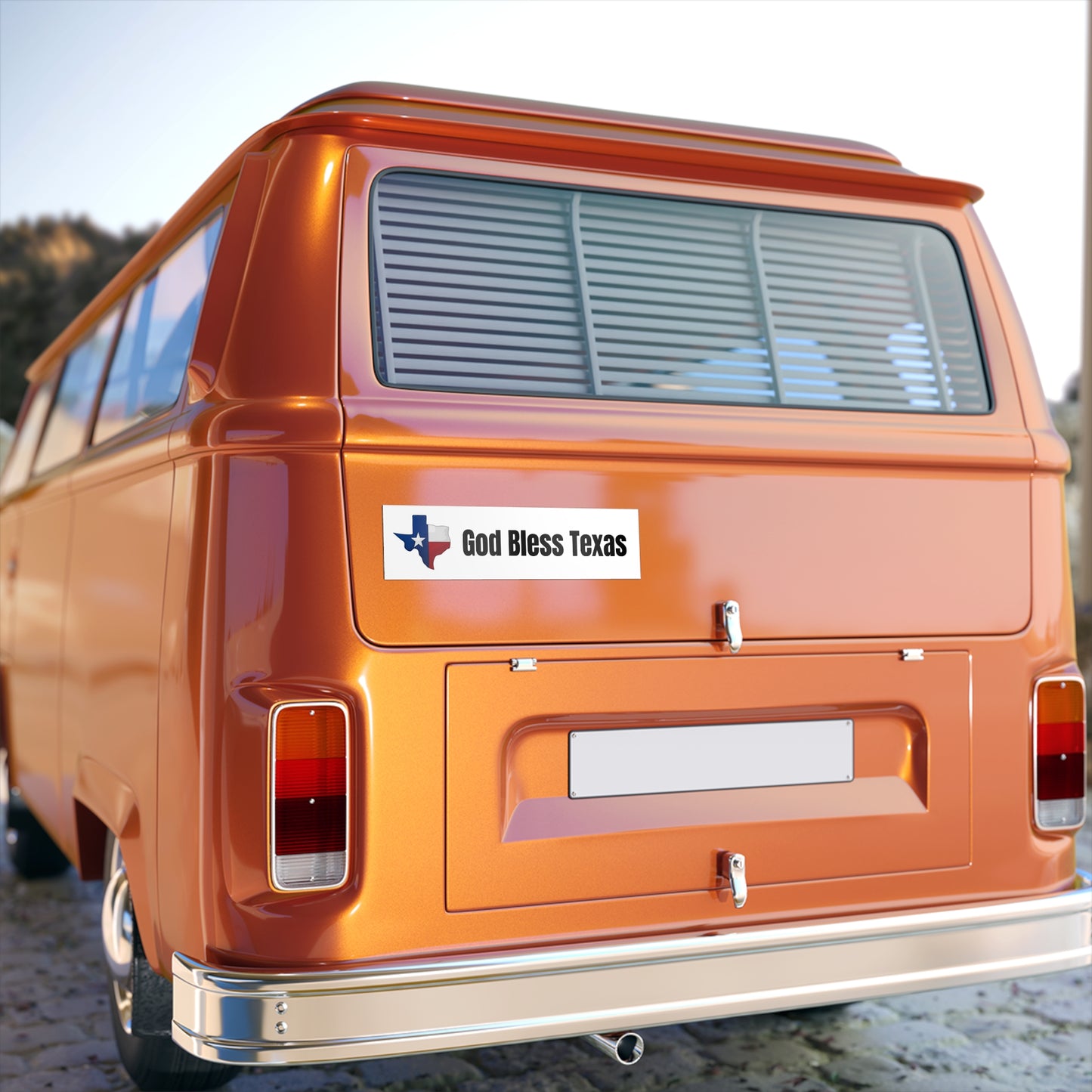 God Bless Texas Bumper Stickers - Perfect for Proud Texans and Road Trip Enthusiasts