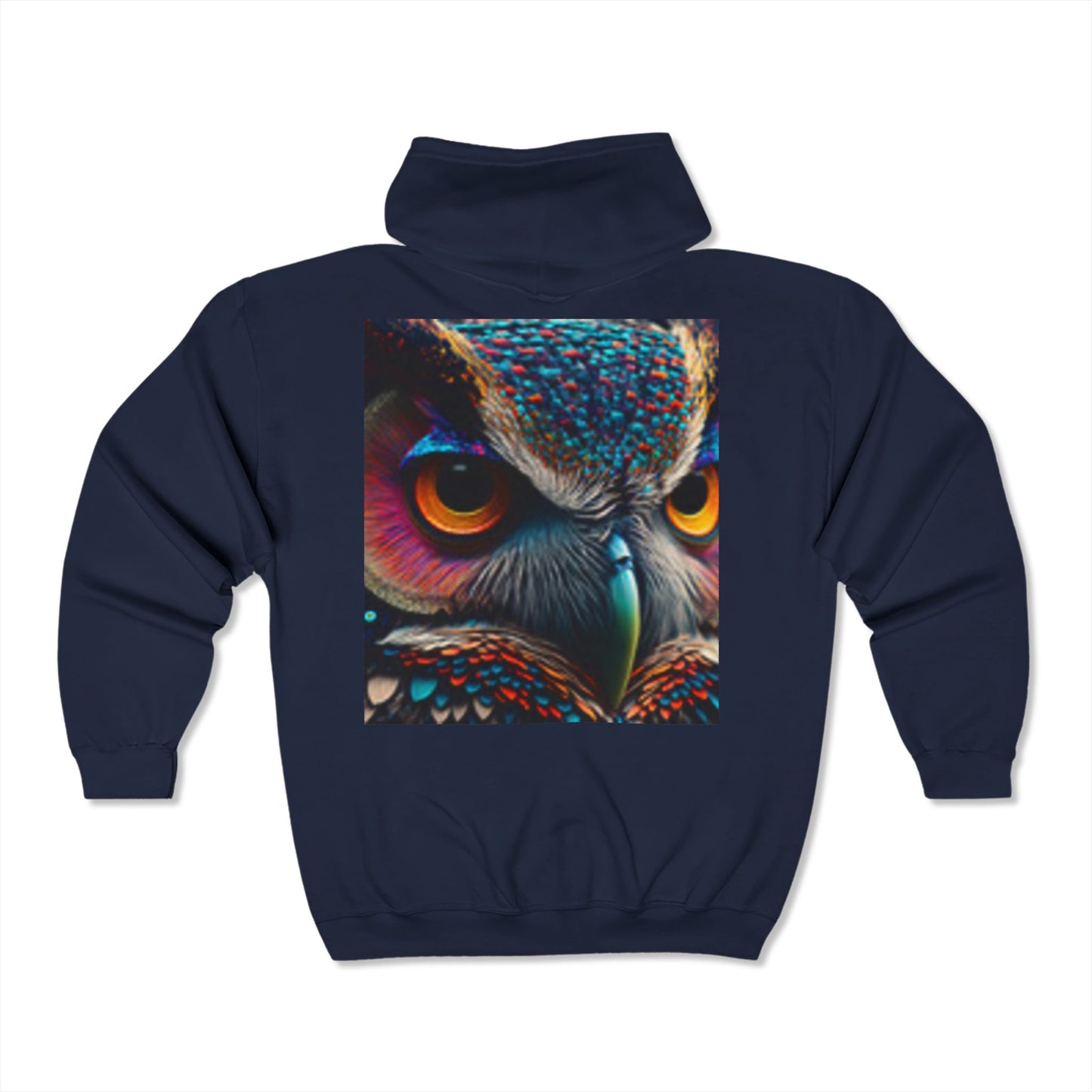 Sweat à capuche entièrement zippé Visage de hibou Superbe cadeau !