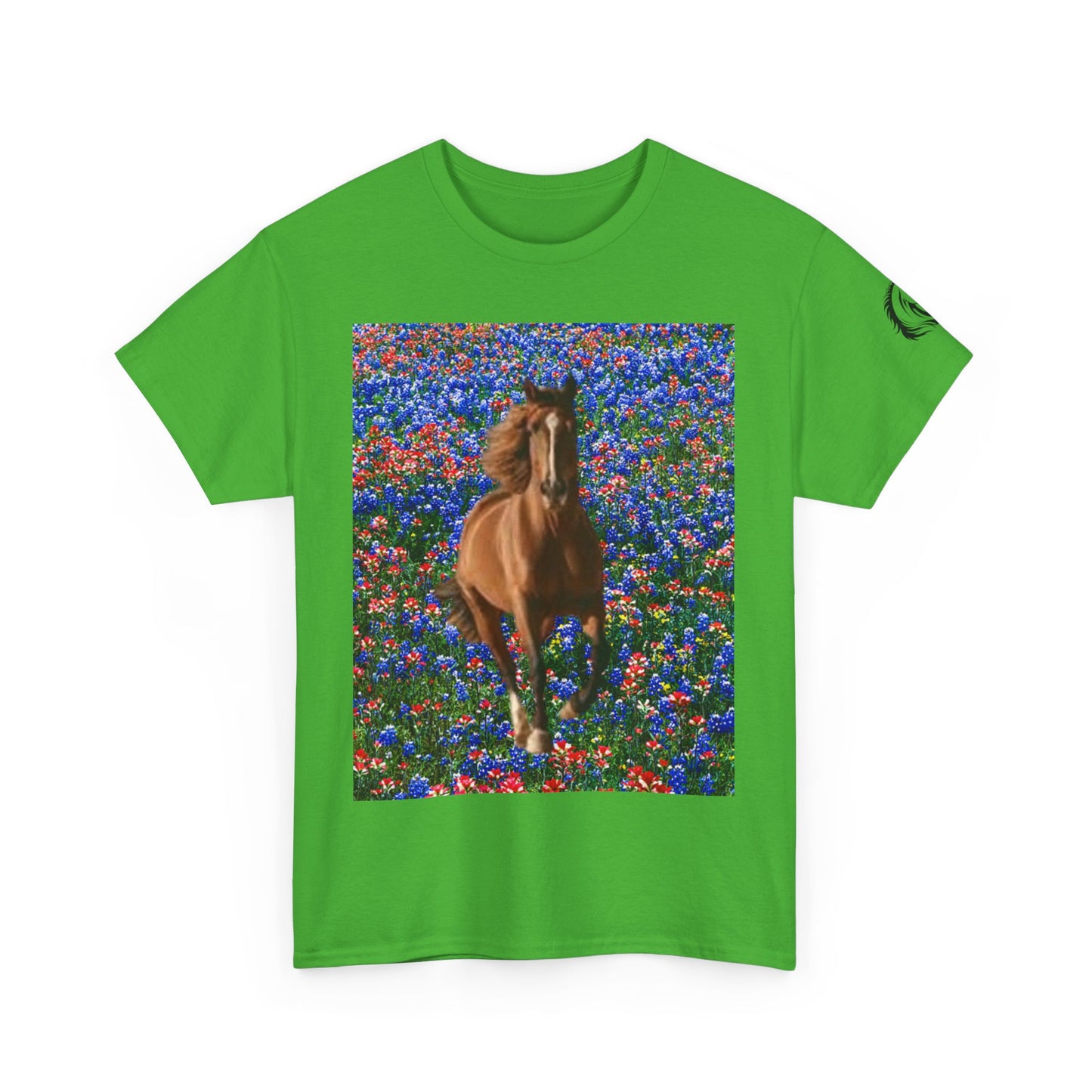 Wild Horse Spirit Unisex Heavy Cotton Tee - Nature-Inspired Graphic Shirt