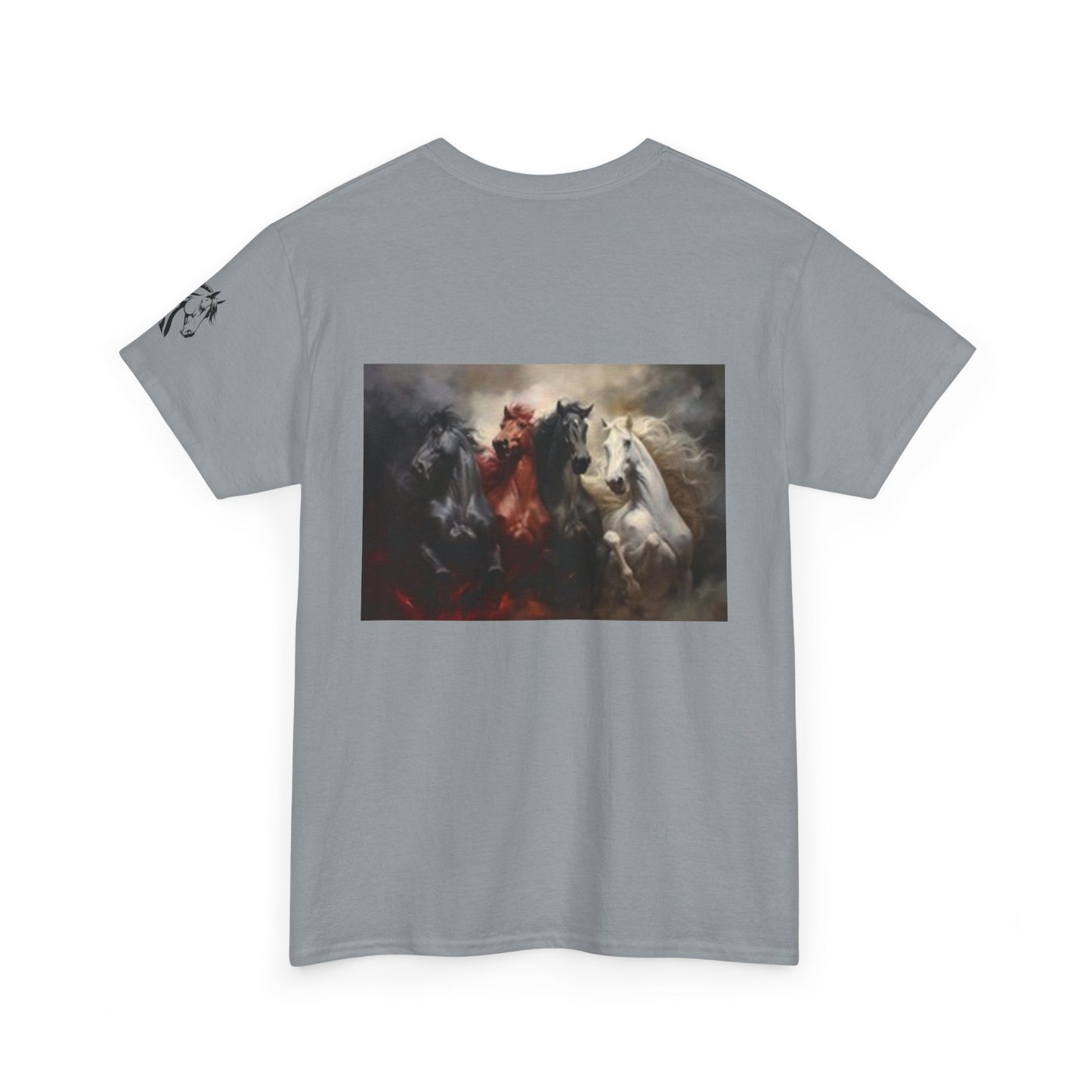 Wild Horse Spirit Unisex Heavy Cotton Tee - Nature-Inspired Graphic Shirt