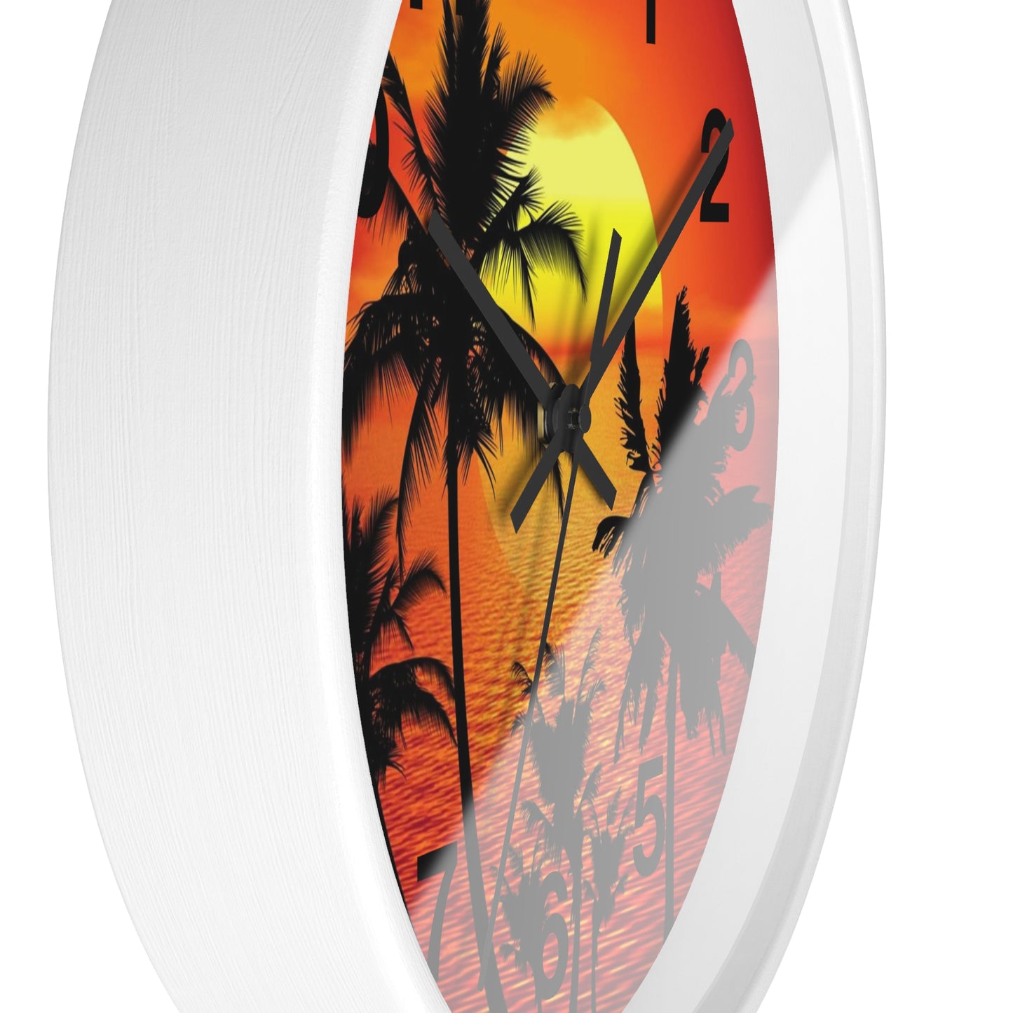 Horloge murale Beau coucher de soleil