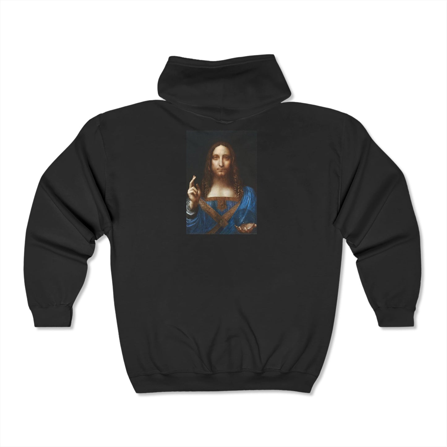 Sweat à capuche entièrement zippé Jésus