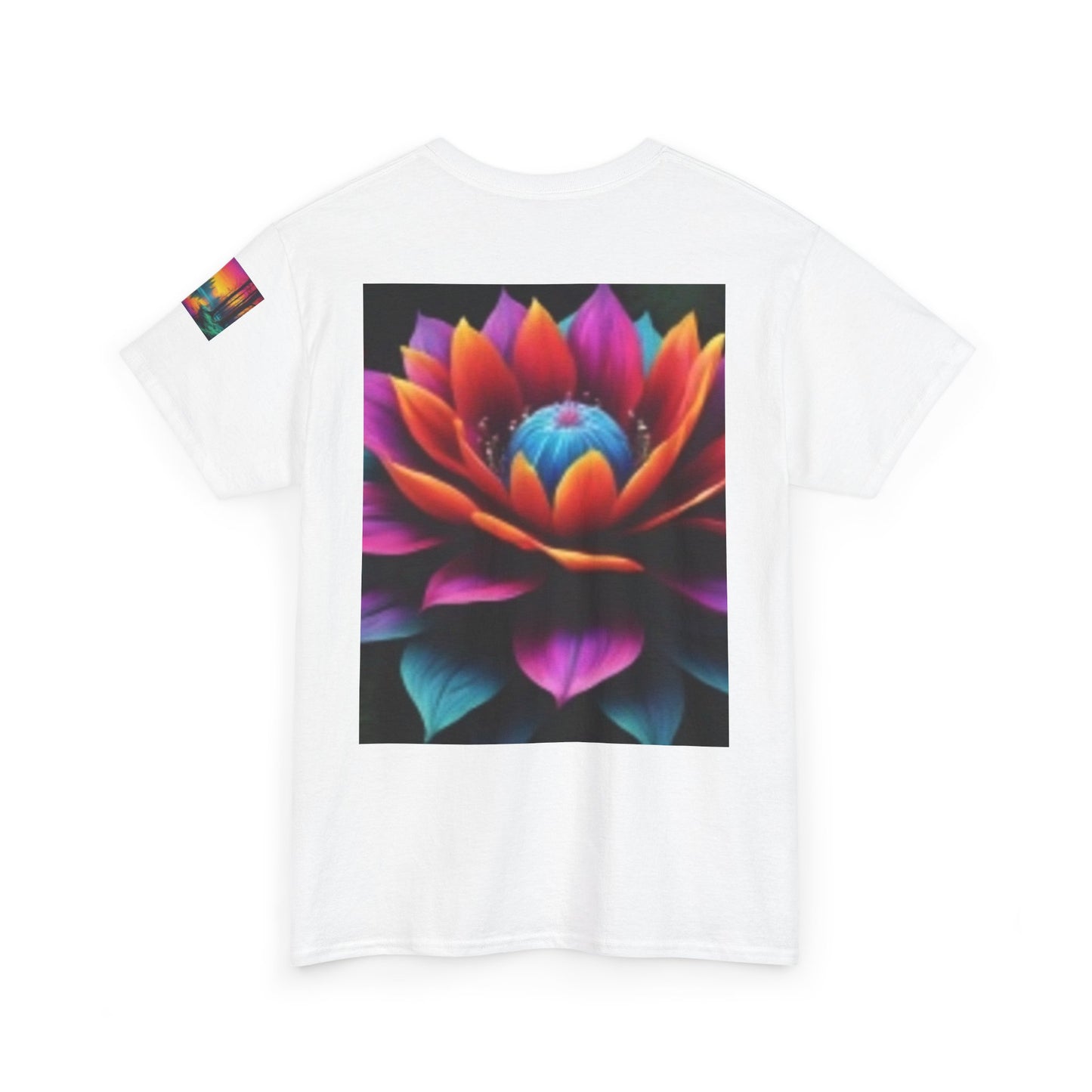 Chestire Cat Colorful Flower T-shirt