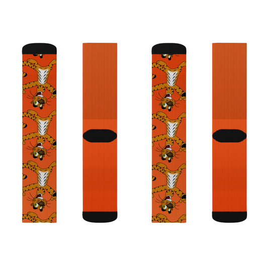 Chaussettes de sublimation vibrantes au design coloré - Parfaites pour un usage quotidien 