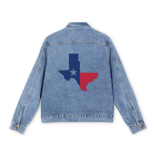 Men's Texas Denim Jacket – Stylish Casual Wear with Texas State Design