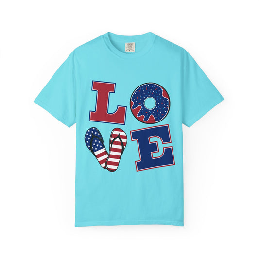 T-shirt unisexe LOVE Maman Papa Fils Fille Enfants Amis
