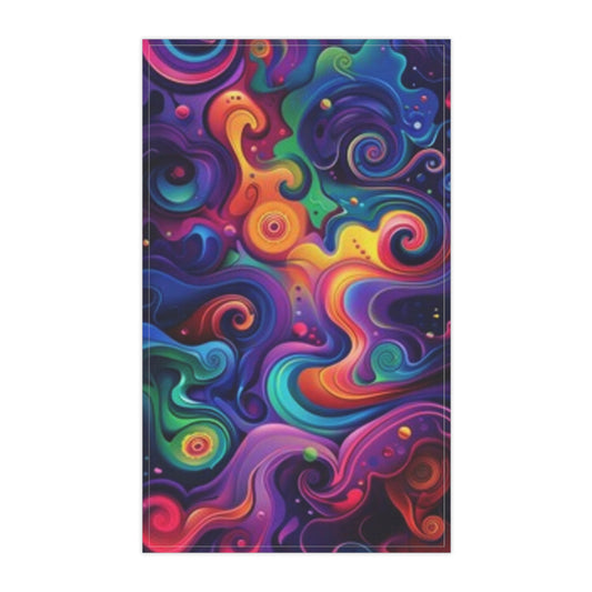 Paños de cocina con arte abstracto colorido: decoración vibrante para la cocina