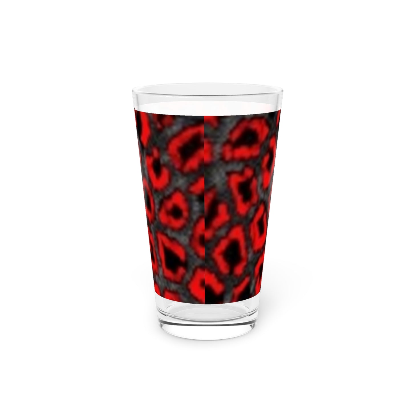 Bold Leopard Print 16oz Pint Glass - Perfect for Parties and Celebrations