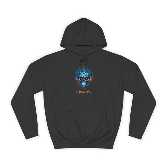 Unisex College Hoodie with Artistic Skull Design, Cozy Pullover, Perfect for Students, Casual Wear, Halloween Apparel, Gift for Him/Her