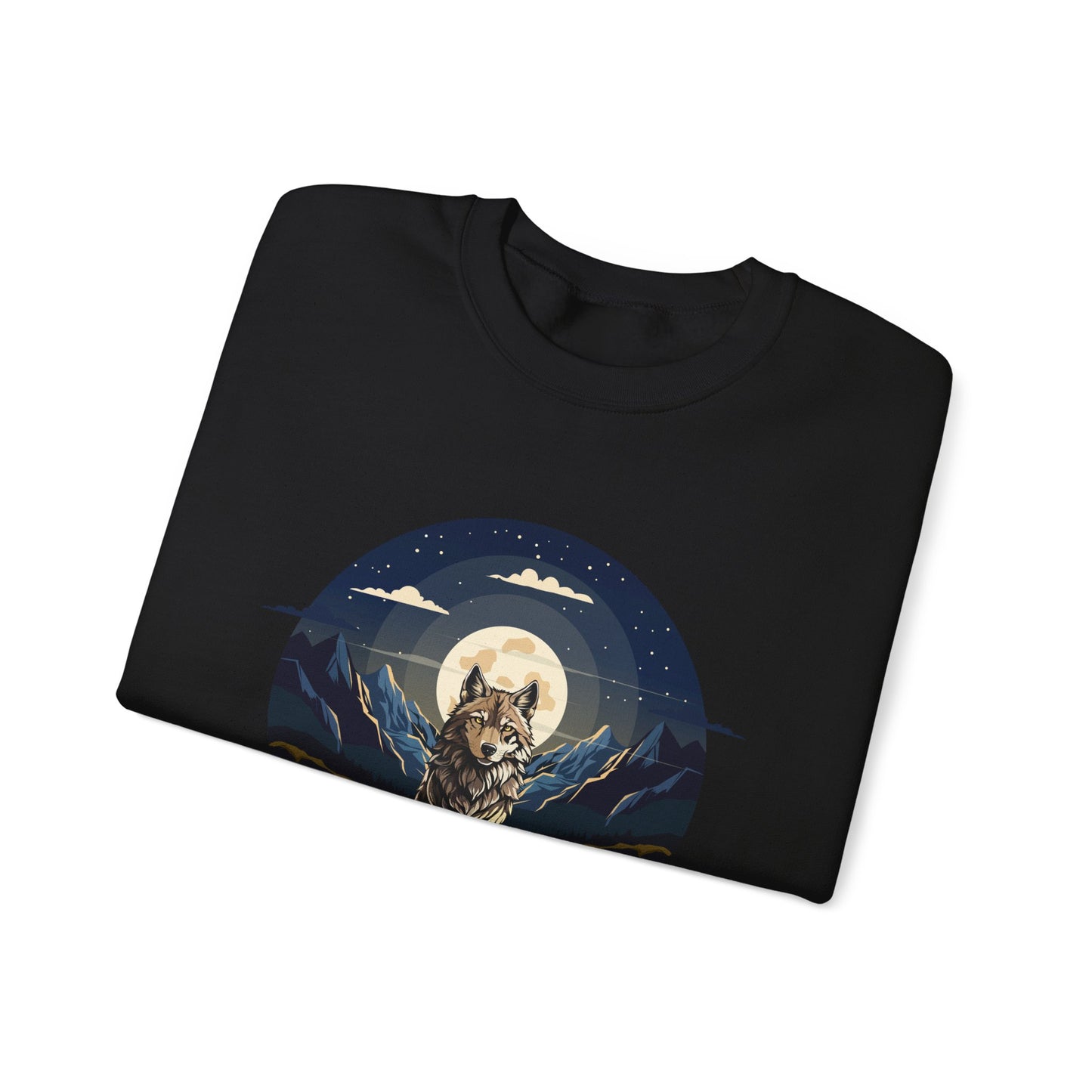 Artistic Animal Print Unisex Crewneck Sweatshirt - Bold Designs for Dog and Wolf Lovers