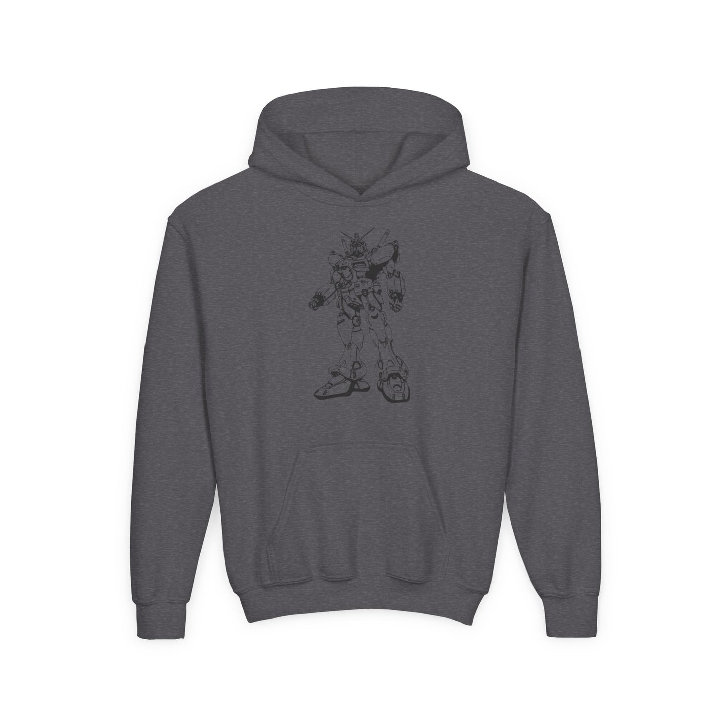 Cool Robot Youth Heavy Blend Hoodie - Unique Graphic Sweatshirt for Kids
