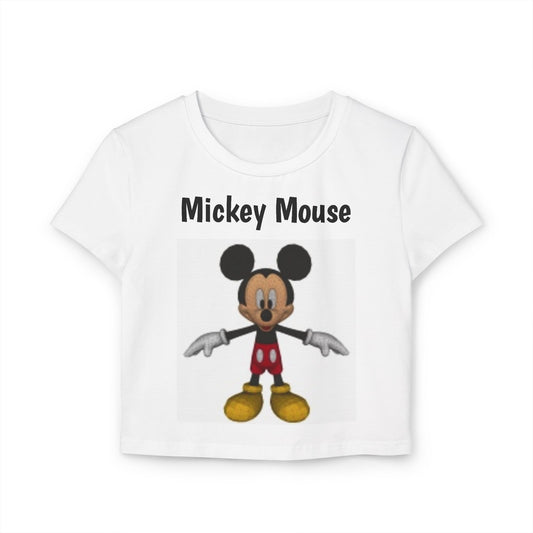 Women's Crop T-shirt Mickey Mouse