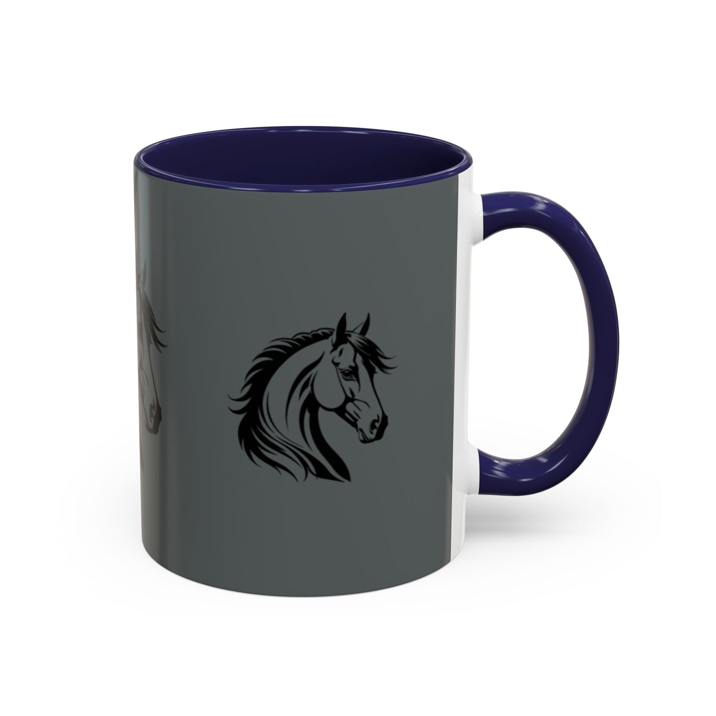 Majestic Horse Accent Coffee Mug - Perfect for Equestrians and Animal Lovers
