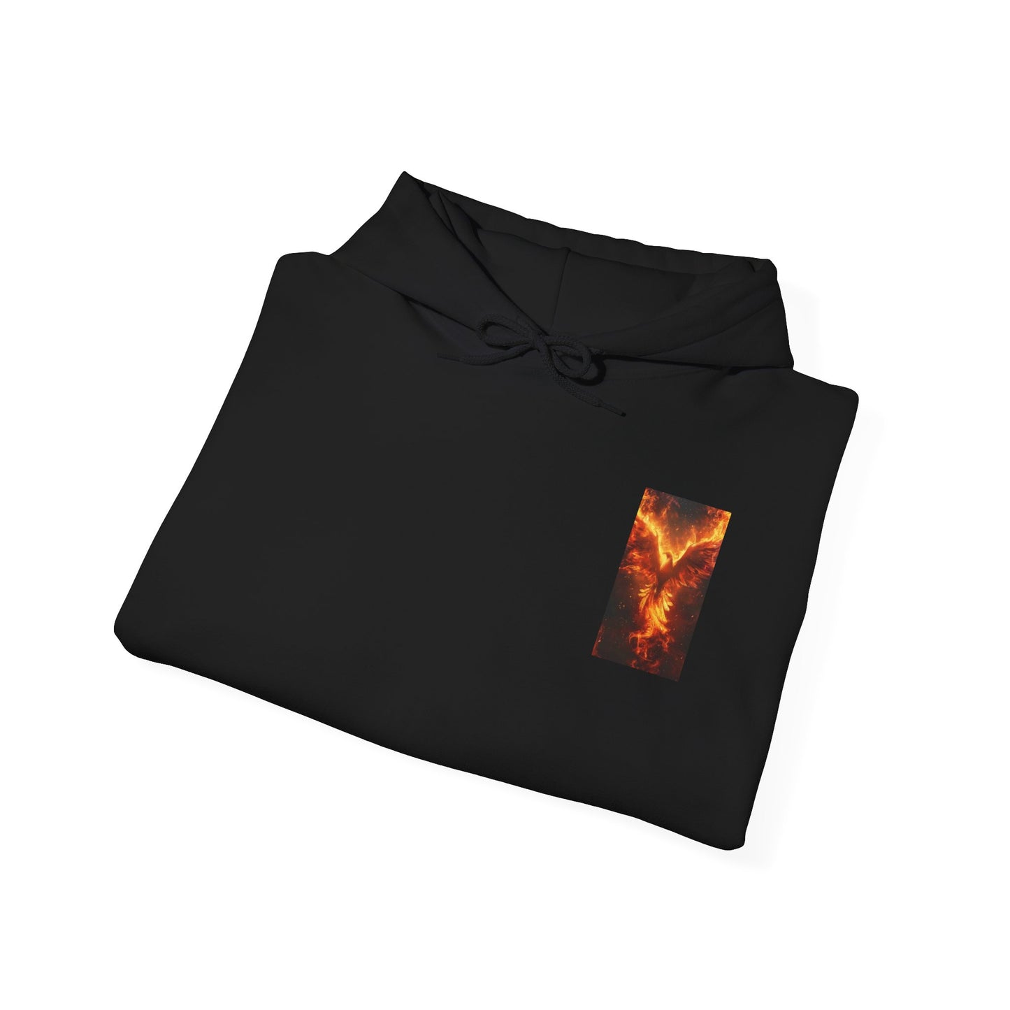 Sudadera unisex con capucha de mezcla pesada™ de fénix y ángel mítico - Moda de fantasía acogedora