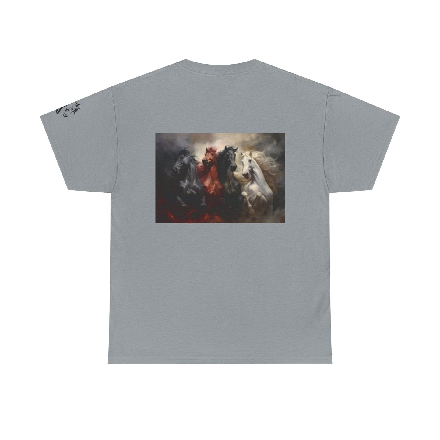 Wild Horse Spirit Unisex Heavy Cotton Tee - Nature-Inspired Graphic Shirt