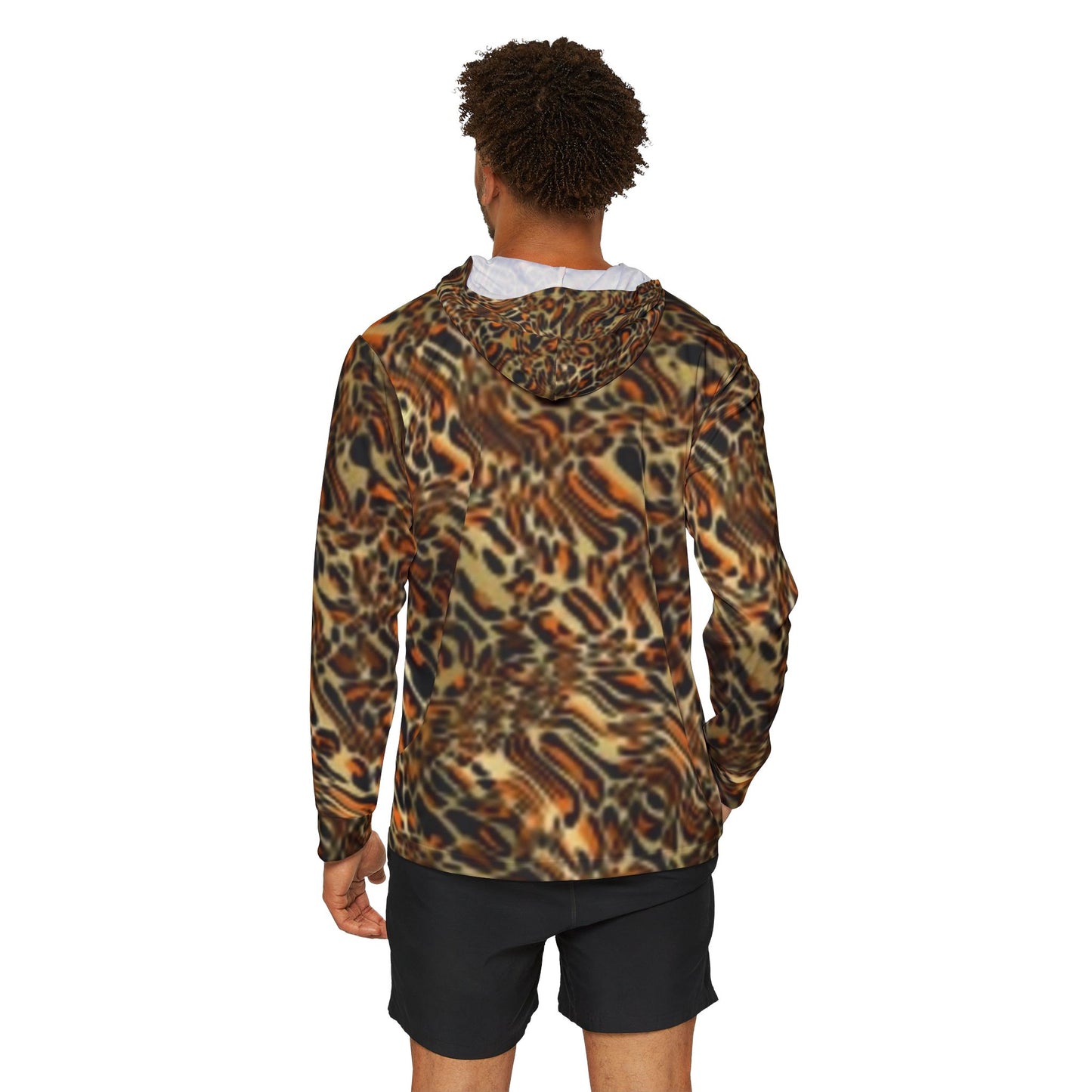 Sweat à capuche d'échauffement imprimé animal sauvage pour homme : vêtements de sport élégants pour les amoureux de la nature