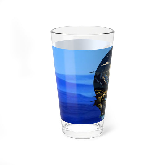 Vaso mezclador Wolf Mountain de 16 oz para bebidas de aventura 