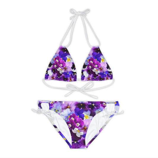 Bikini Set Purple Flowers Looking Fabulous at Cala Mariolu Italy Wow I Love this place!