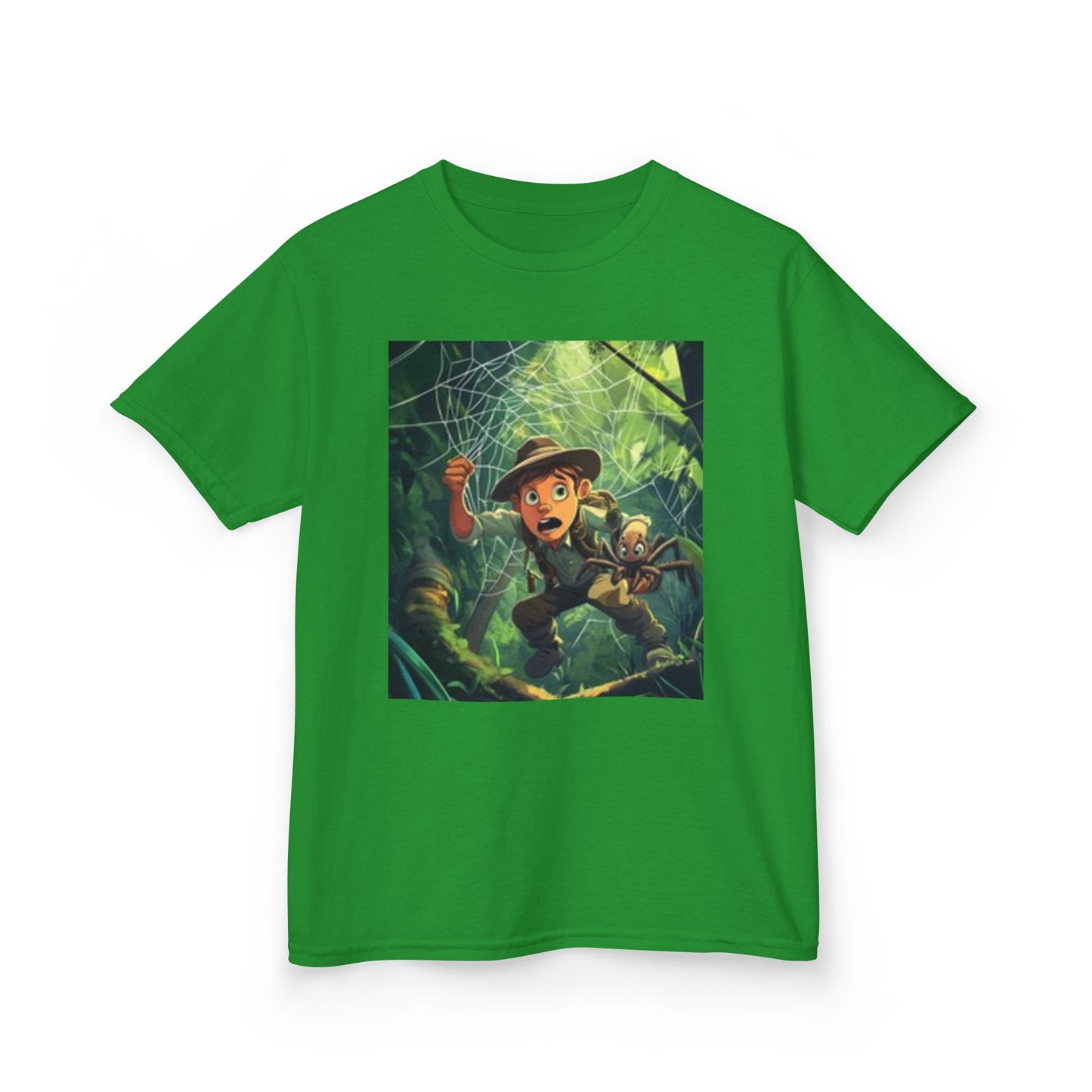Camiseta infantil Adventure Explorer: diseño divertido de telaraña para pequeños exploradores