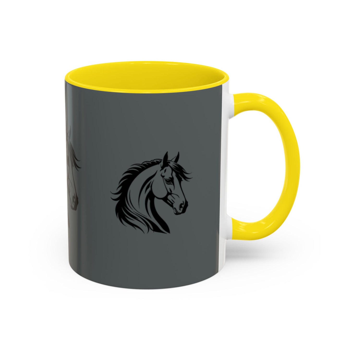 Majestic Horse Accent Coffee Mug - Perfect for Equestrians and Animal Lovers