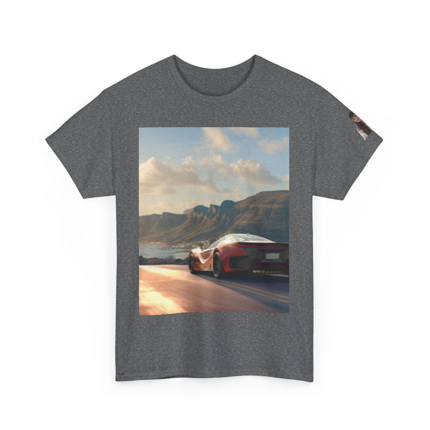 T-shirt unisexe en coton épais « Retro Car Adventure » – Parfait pour les passionnés d'automobile 