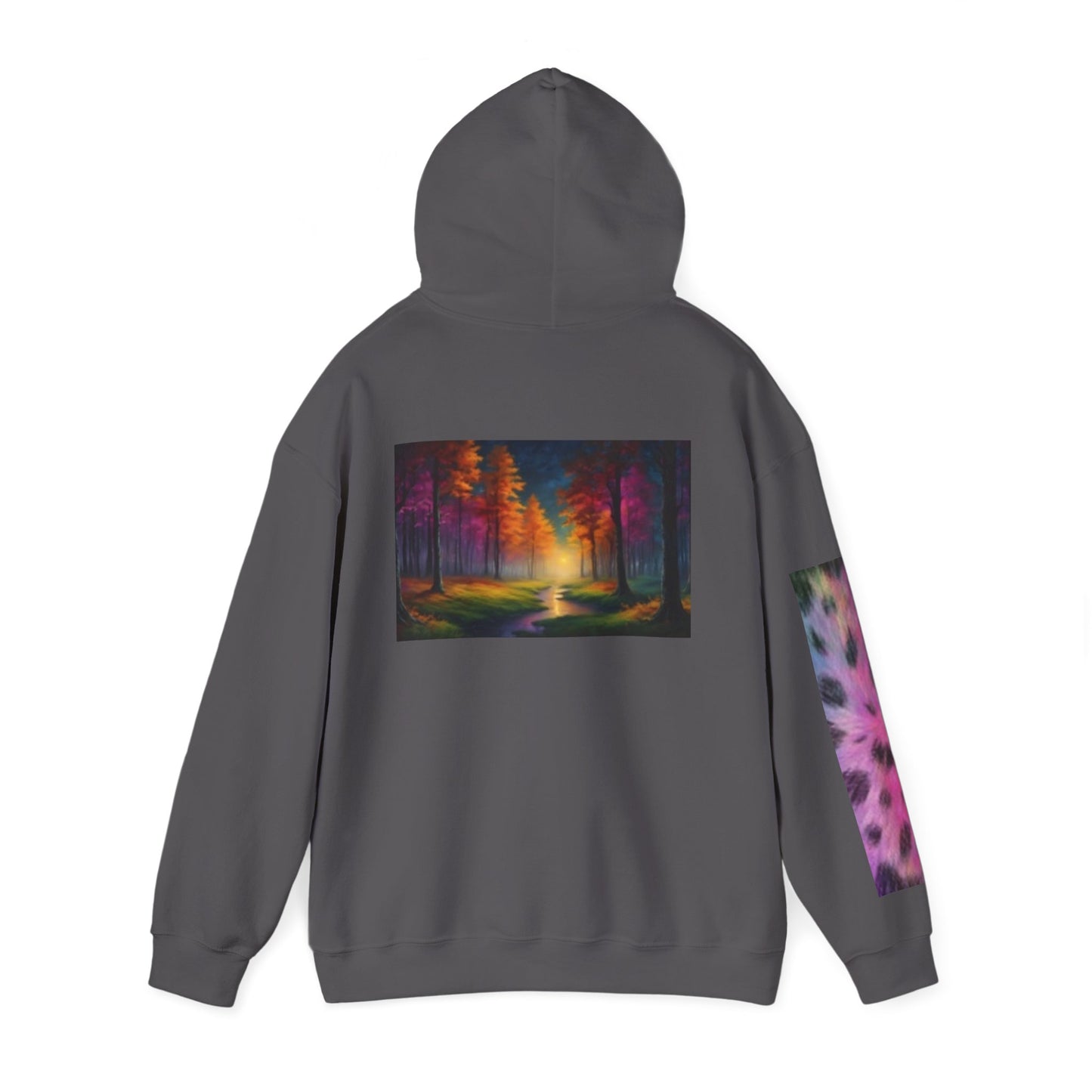 Vibrant Cat Art Hoodie - Cozy Animal Lover Sweatshirt, Festival Fashion, Gift for Cat Mom, Fall Outfit, Unique Hooded Sweatshirt